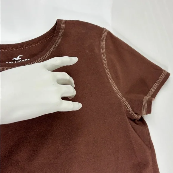 Hollister baby tee brown - Picture 7 of 8